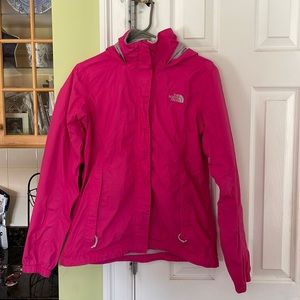 North Face Rain Jacket pink